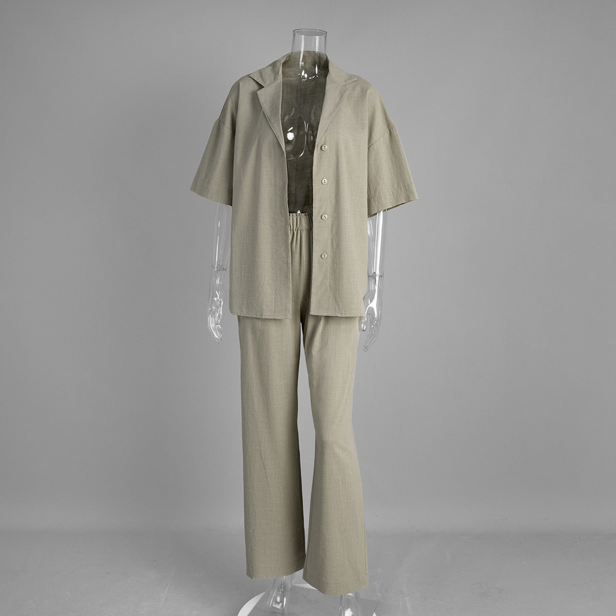 Cotton Short-sleeved Trousers Loose Sleeve Shirt Shorts