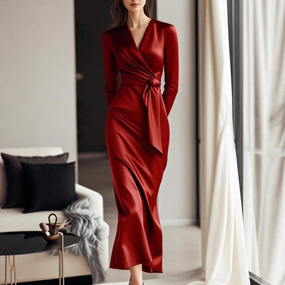 Women's Autumn Style Sexy Elegant Graceful Slim Dresses