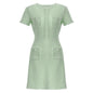 Women's Knitted Beaded Slim Slimming A- Line Dresses