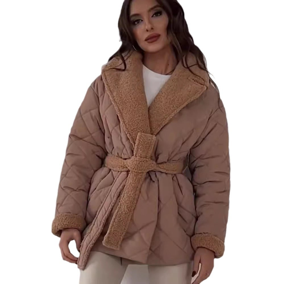 Women's Lapel Cotton Clothes Fashionable Design For Coats
