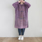 Style Art Mid-length Purple Gradient Dress Sweaters