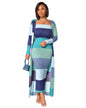 Fashion Temperament Printed Multicolor Two-piece Set Suits