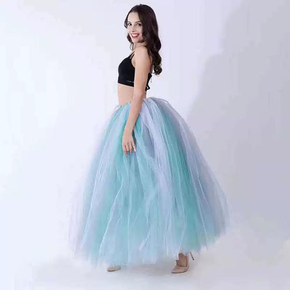 Gauze Hula Performance Grapy Patchwork Assorted Wedding Dresses