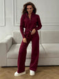 Zipper Knitting Temperament Commute Double Open Suits