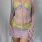 Women's Glamorous Creative Sequin Knitted Three-piece Suits