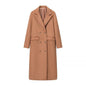 Women's Collar Long Sleeve Double Breasted Faux Coats