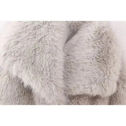Women's Cool Autumn Lapel Fur Plush Coats