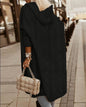 Women's Twisted Texture Hooded Mid-length Trench Coats