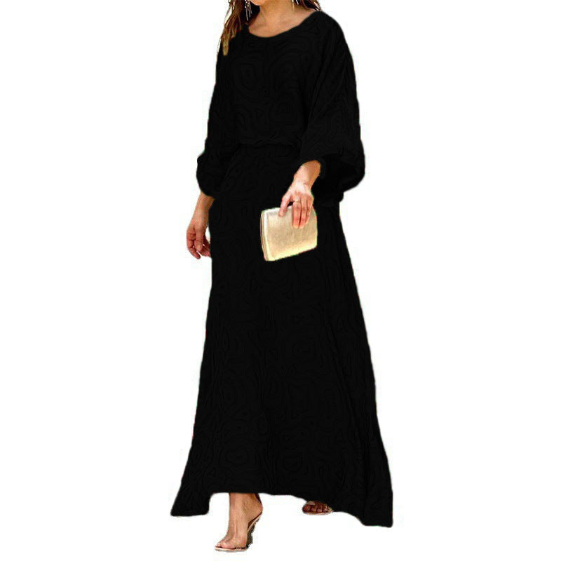 Women's Summer Loose Print Long-sleeved High Waist Suits