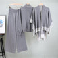 Women's Shawl Knitted Loose Three-piece Set Fashion Suits