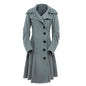 Women's Irregular Hem Reversible Woolen Trench For Coats