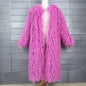 Imitation Tan Wool Extended Furry Color Coats