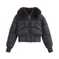 Women's Personalized Detachable Fur Collar Cotton Coats