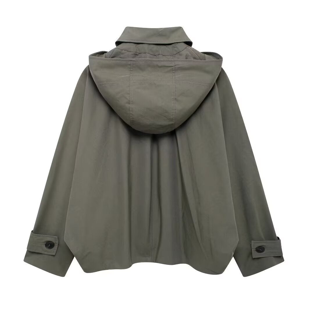 Women's Autumn Casual Temperament Series Hooded Coats