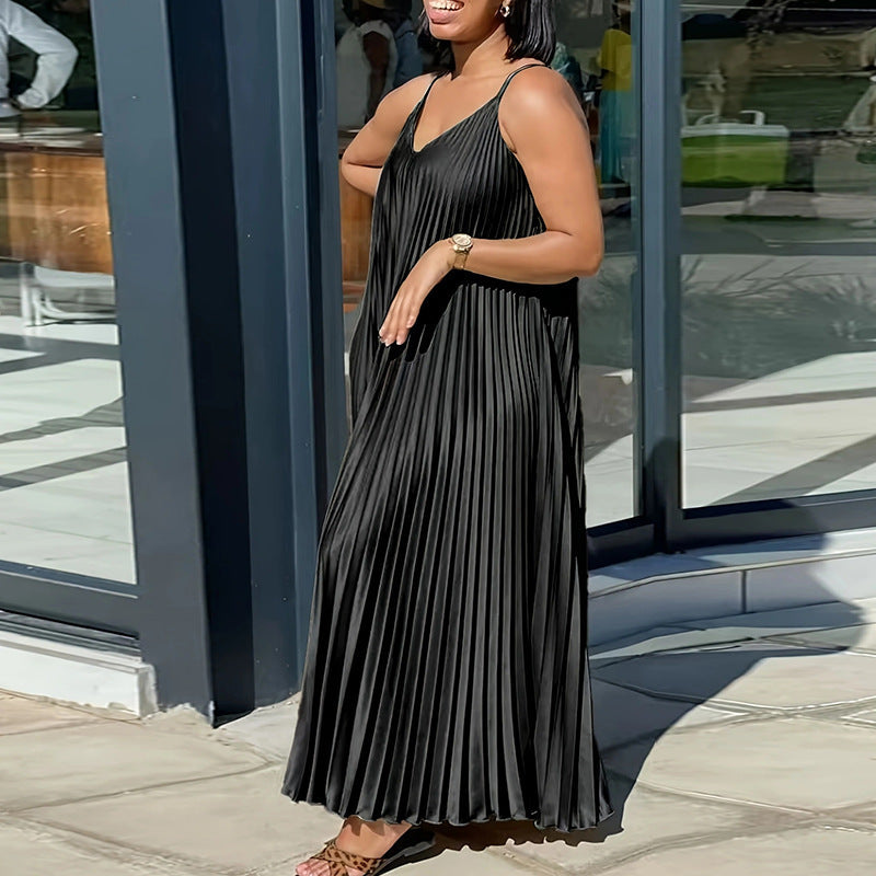 Large Casual Suspender Dress Summer Loose Dresses