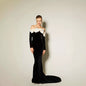 Long Sleeve Dress Hepburn Style Fishtail Dresses
