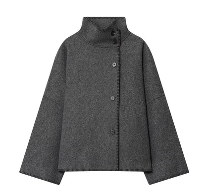 Women's Attractive Fashion Casual Turtleneck Long-sleeved Coats