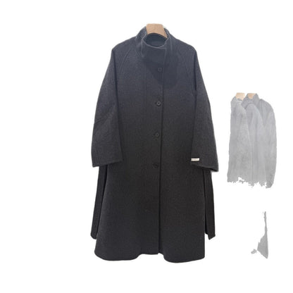 Women's Overcoat Long Design Korean Style Loose Coats