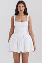 Women's American Summer Solid Color Elegant Backless Sexy Waist Dresses
