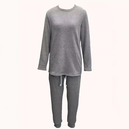Winter Solid Color Casual Comfortable Thermal Suits