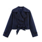 Spring Double Breasted Series Waistband Trench Coats