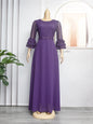 Women's African Wear Lace Chiffon Dress Plus Size