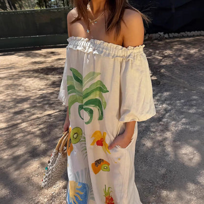 Slouchy Casual Fashion Linen Loose Dress Dresses