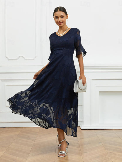 Large Swing Dress Fashionable Elegant Collar Dresses