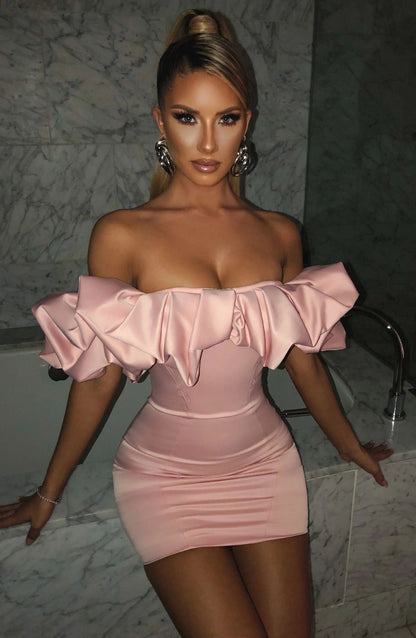 Stylish Pure Color Slim Fit Dress Dresses