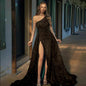 Women's Slit Dress Toast Sequin Sling Wedding Dresses