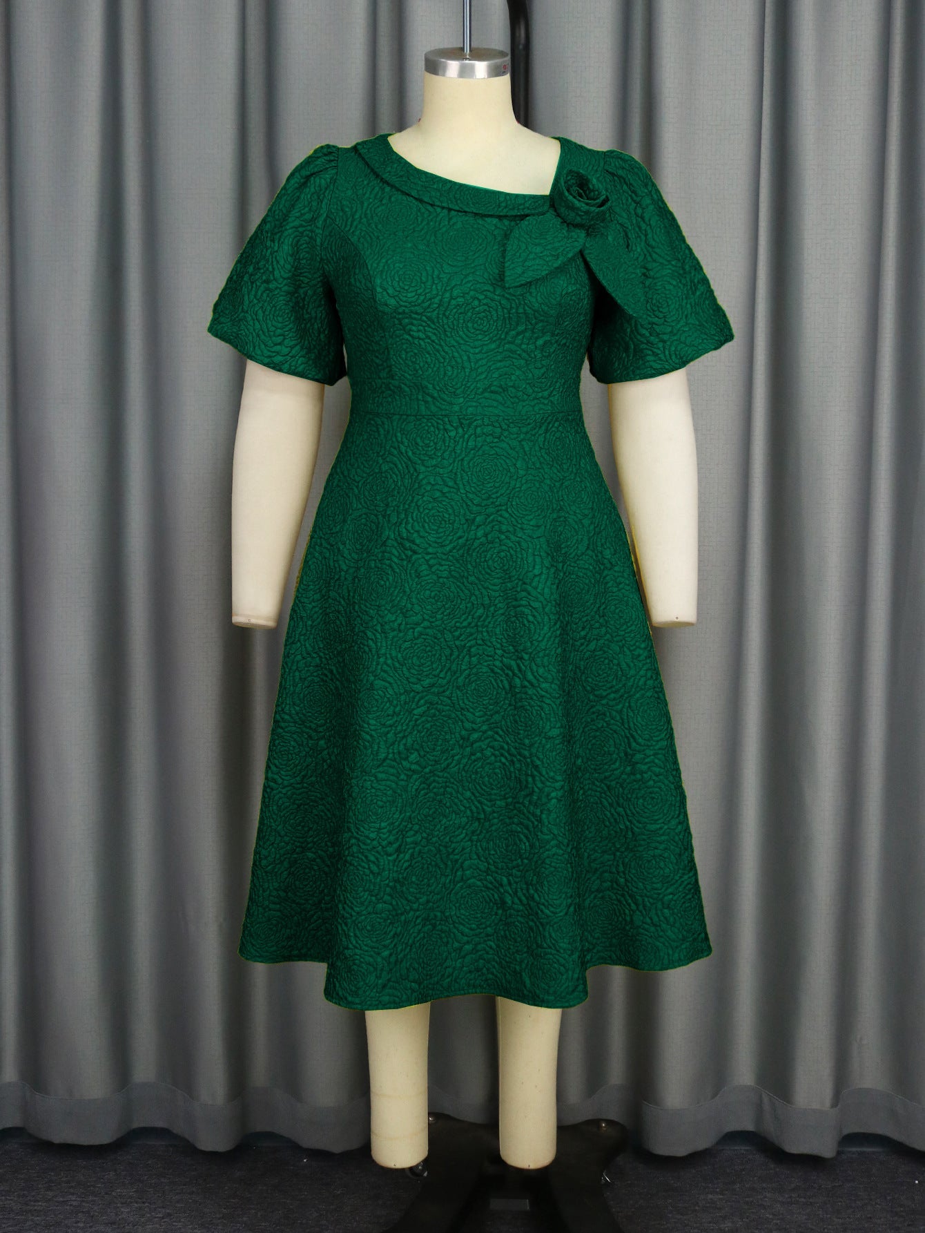 Sleeve High Waist Dress Party Commuter Dresses