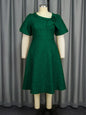 Sleeve High Waist Dress Party Commuter Dresses