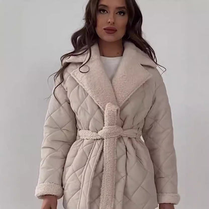 Women's Lapel Cotton Clothes Fashionable Design For Coats