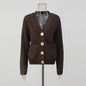 Elegant Knitted Early Autumn Solid Color Sweaters