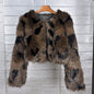 Women's Dyed Pointed Jacquard Faux Fox Imitation Coats