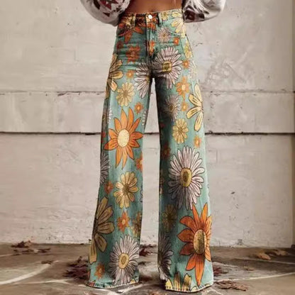Women's Slouchy Classic Casual Thin Trousers Jeans