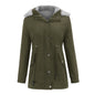 Women's Clothes Mid-length Hooded Winter Lamb Wool Coats