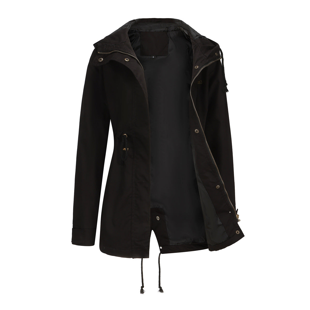 Women's Cotton Anorak Loose Solid Color Coats