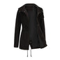 Women's Cotton Anorak Loose Solid Color Coats