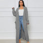 Women's Lazy Fashion Solid Color Long Twist Dresses