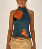 Women's Halter Elegant Sleeveless Cold-shoulder Long Irregular Tops