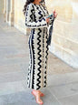 Popular Slim Fit Fashion Printed Dress Dresses