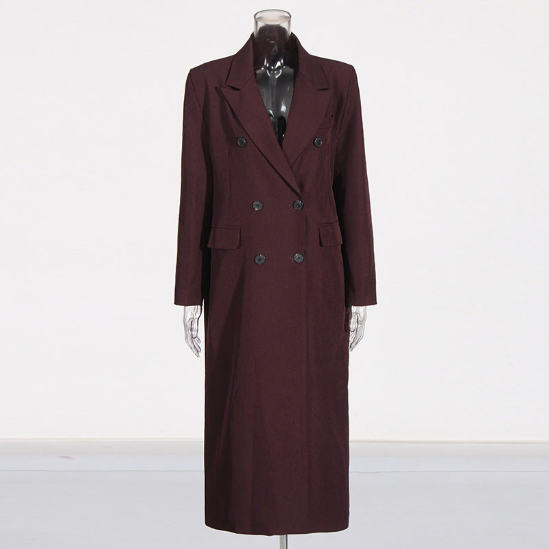 Style Temperament Elegant Windbreaker Female Autumn Pure Coats