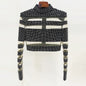 Temperament Fashion Mesh Patchwork Hot Drilling Tops