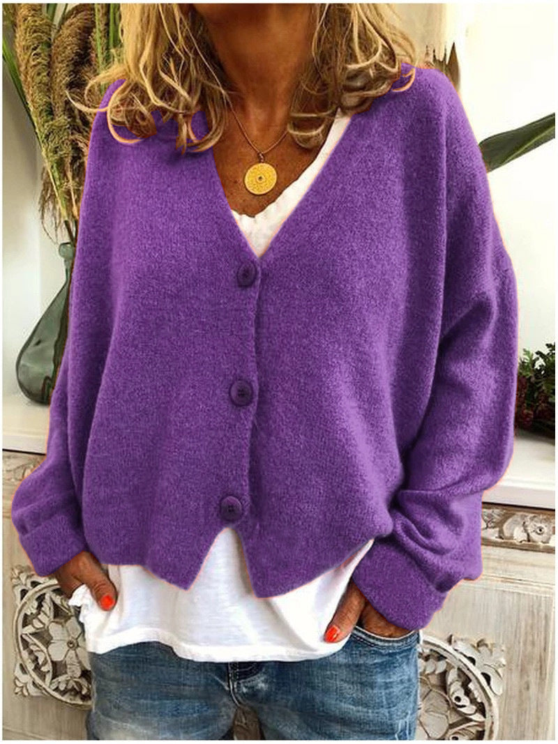 Women's Solid Color Long Sleeve For Sweaters