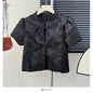 Women's Style Stand Collar Puff Sleeve Shirt Design Dresses