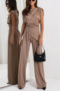 Women's Summer Fashion Solid Color Irregular Suits