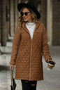 Women's Unique Loose Hooded Zipper Plush Coats