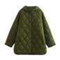 Women's Autumn Hooded Home Leisure Loose Cotton Coats