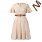 Women's Summer Flared Sleeves Casual A- Line Dresses